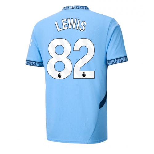 Fotbalové Dres Manchester City Rico Lewis #82 Domácí 2024-25 Krátký Rukáv